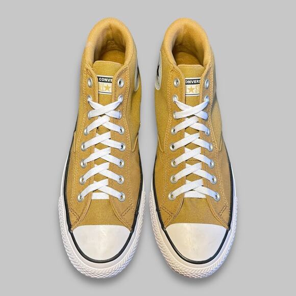 Converse Chuck Taylor All Star High Top Mustard Yellow Men’s Sneakers – Size 12 - Picture 3 of 6